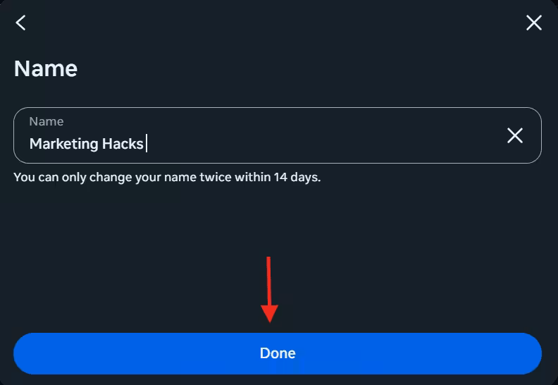 Type Your Name and Click “Done”