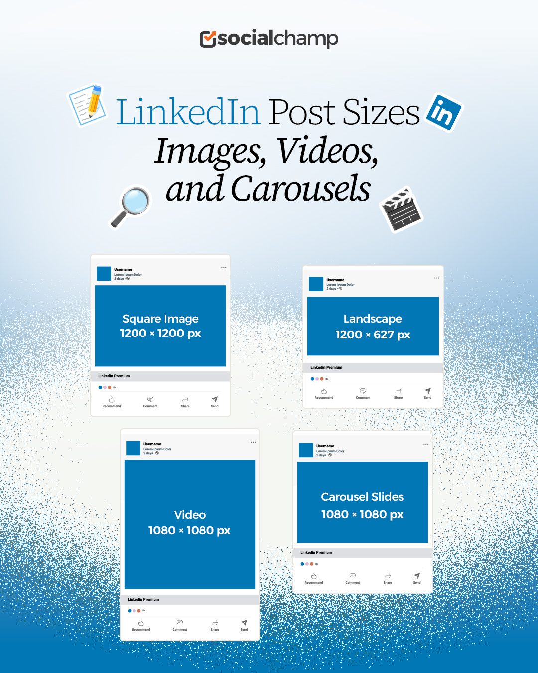 Recommended LinkedIn Post Sizes for Images, Videos, and Carousels