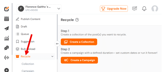 Social Champ’s Recycle Feature