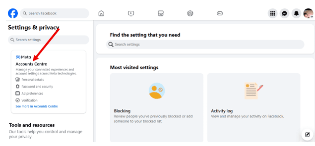 Select Accounts Centre