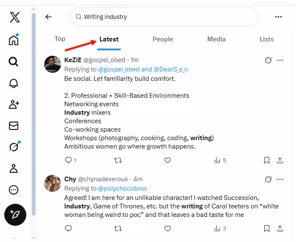 How to Find Old Tweets in 2026 (Complete Guide) 7 Click the Latest Tab