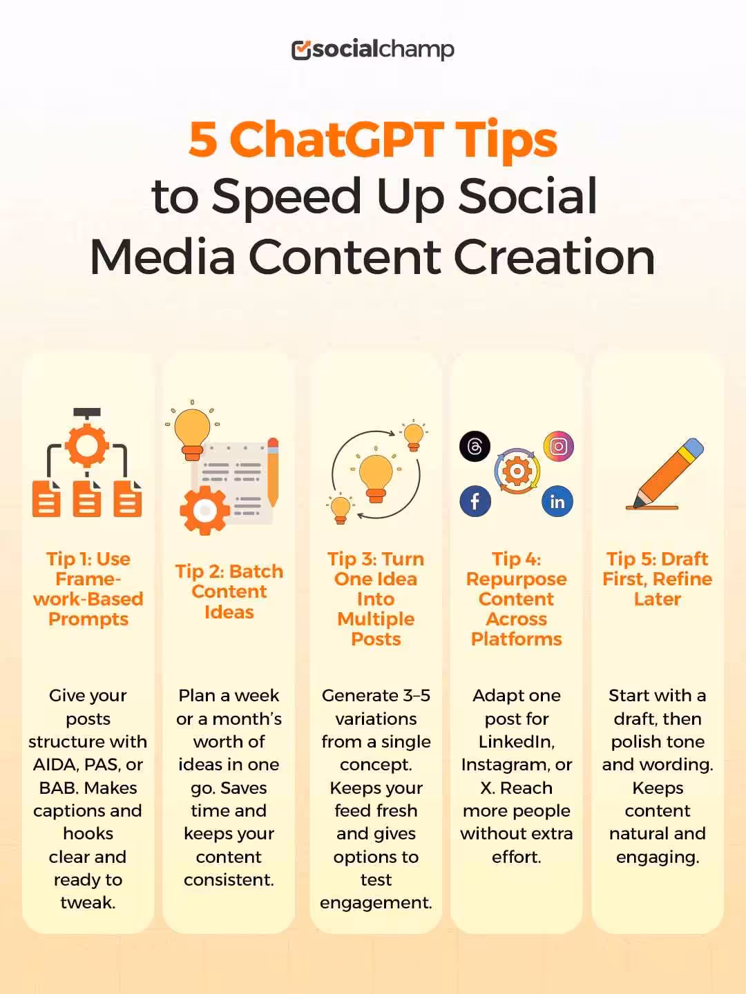 ChatGPT Tips to Speed Up Social Media Content Creation