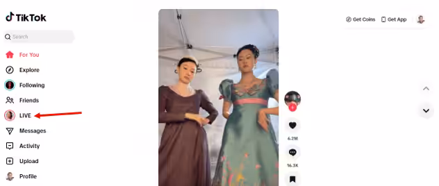 Live Feature on TikTok