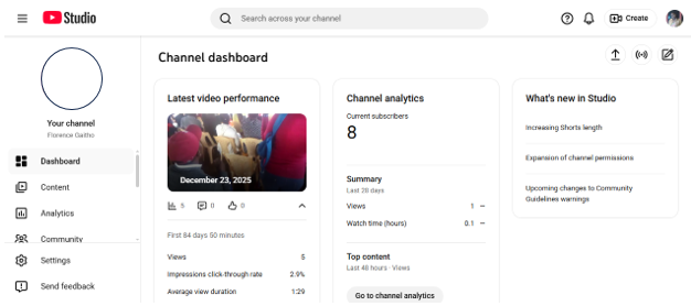 How to Use YouTube Studio to Manage & Grow Your Channel 6 YouTube Studio’s Dashboard