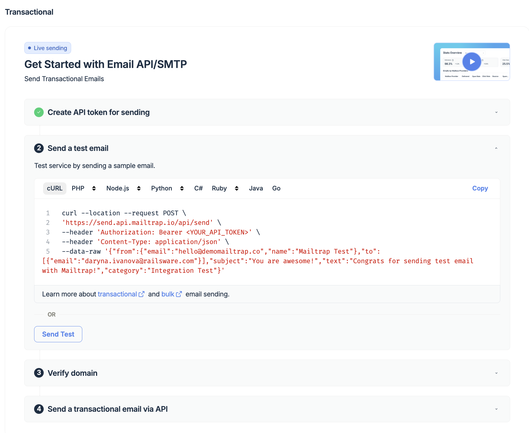 MailTrap Review 2026: Is This Email API Worth It? 5 Getting Started With MailTrap