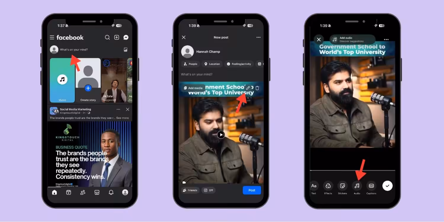 How to Add Music to a Facebook Post 5 How to Add Music to a Facebook Video Post