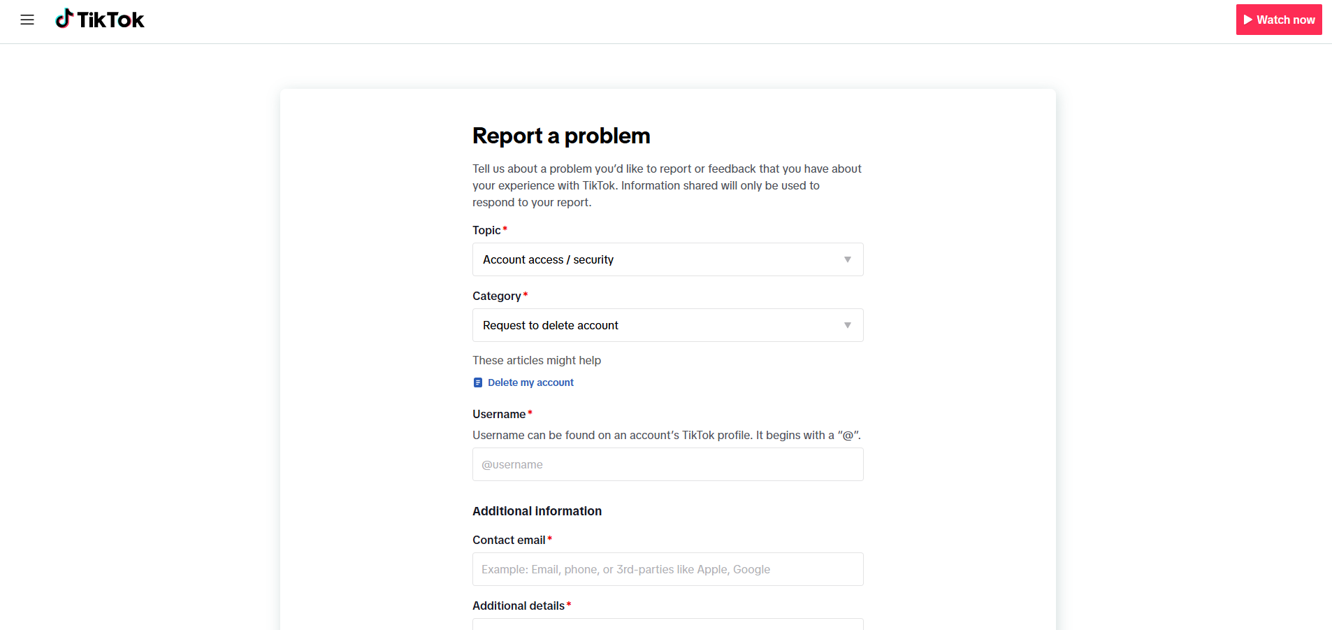 How to Delete TikTok Account: 3 Simple Methods That Work 3 How to Delete TikTok Account via TikTok Support
