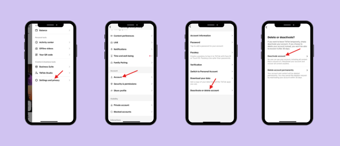 How to Delete TikTok Account: 3 Simple Methods That Work 4 How to Deactivate TikTok Account