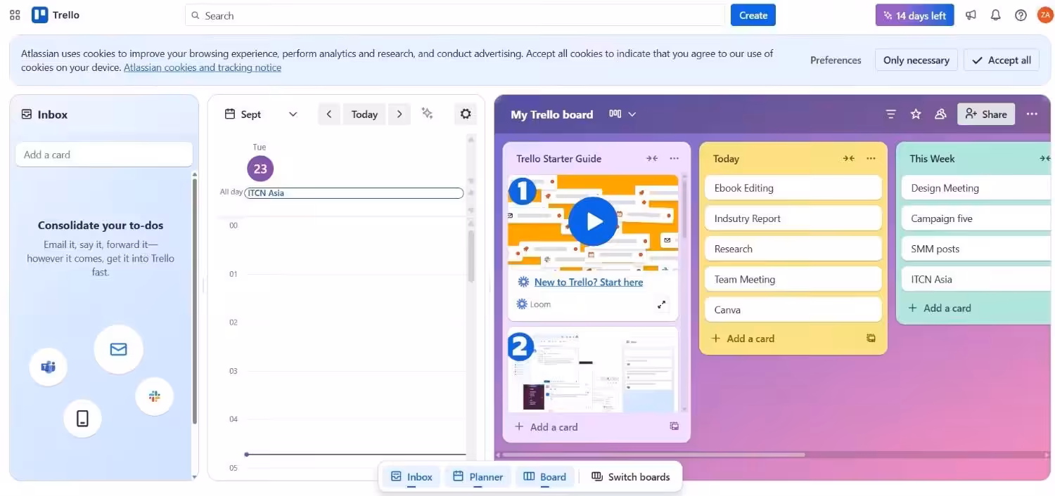 My 9 Productivity Tools That Somehow Escaped the Digital Graveyard 5 Trello's Dashboard