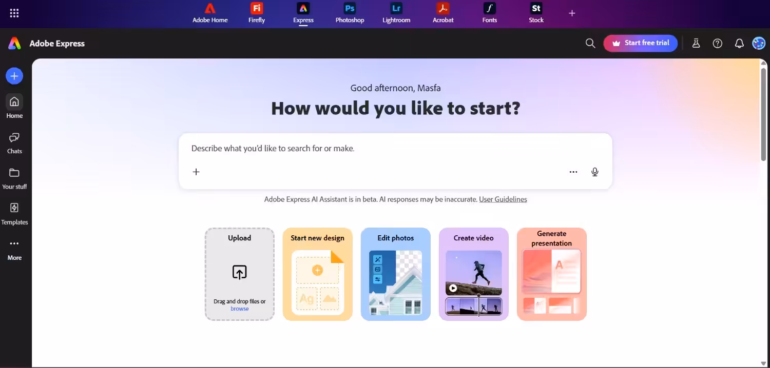 Best Tools for Content Creation and Social Media Management in 2026 8 Adobe Express's Dashboard