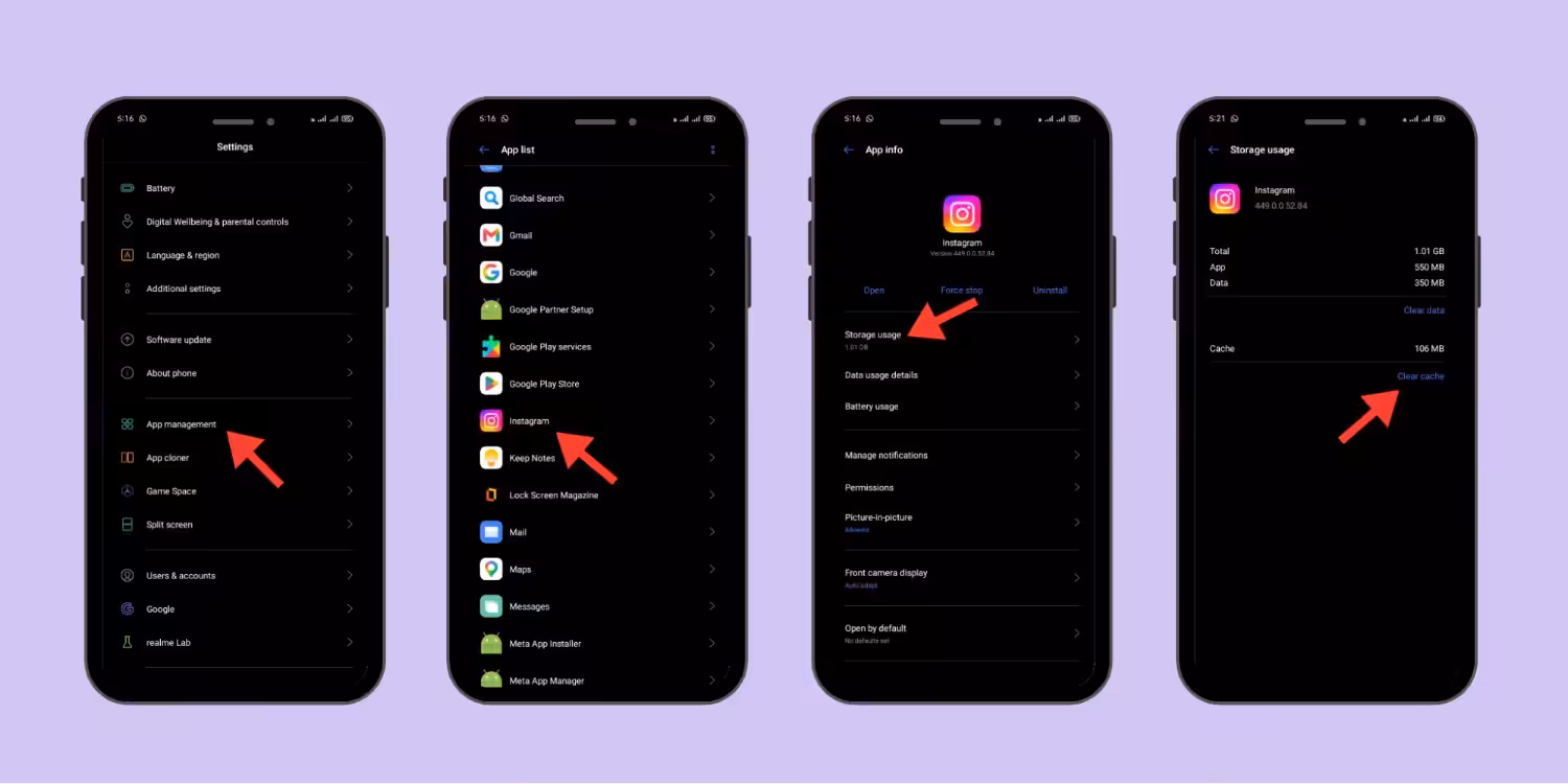 How to Clear Cache on Instagram on Android