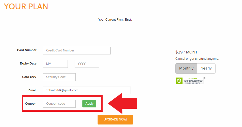 card detail - coupon