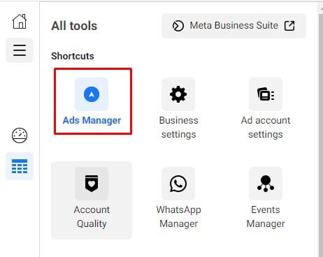 facebook ads manager