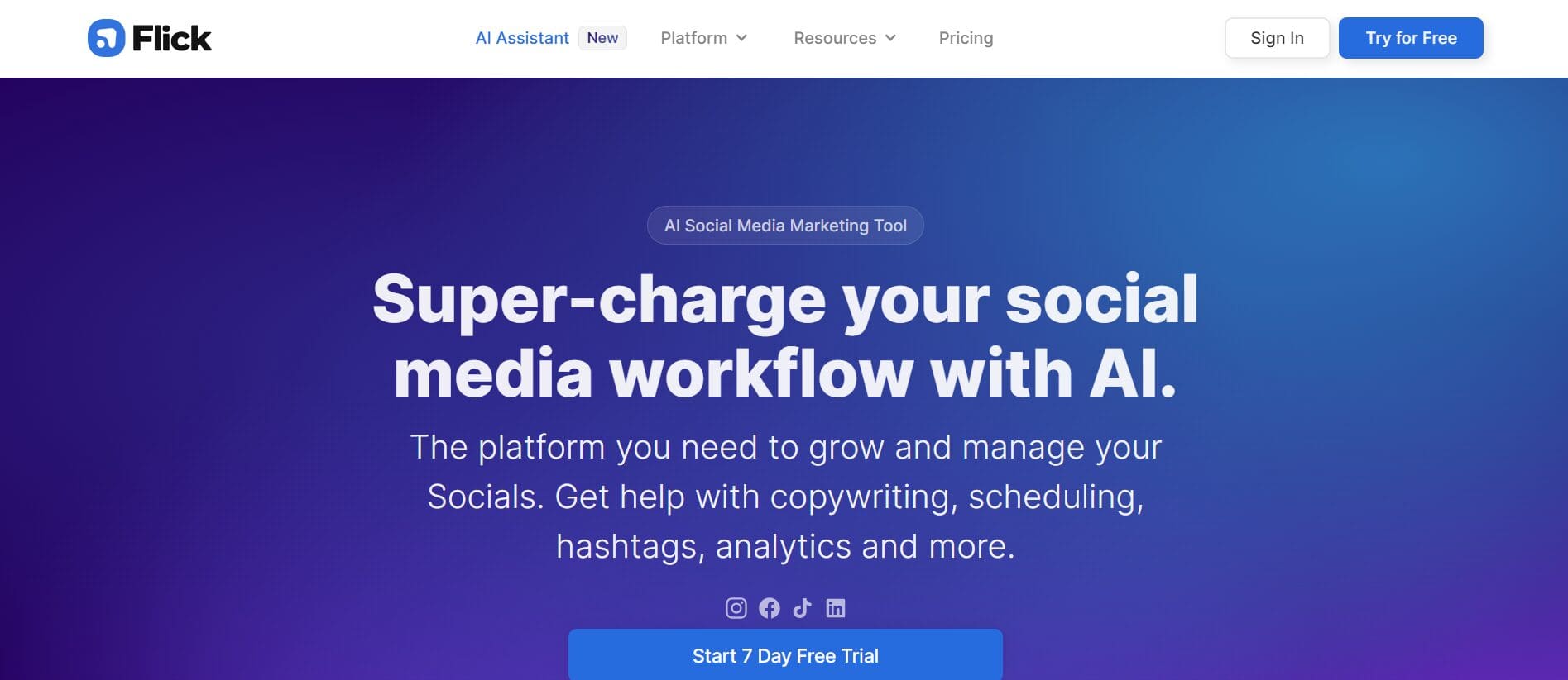 Flick Landing Page