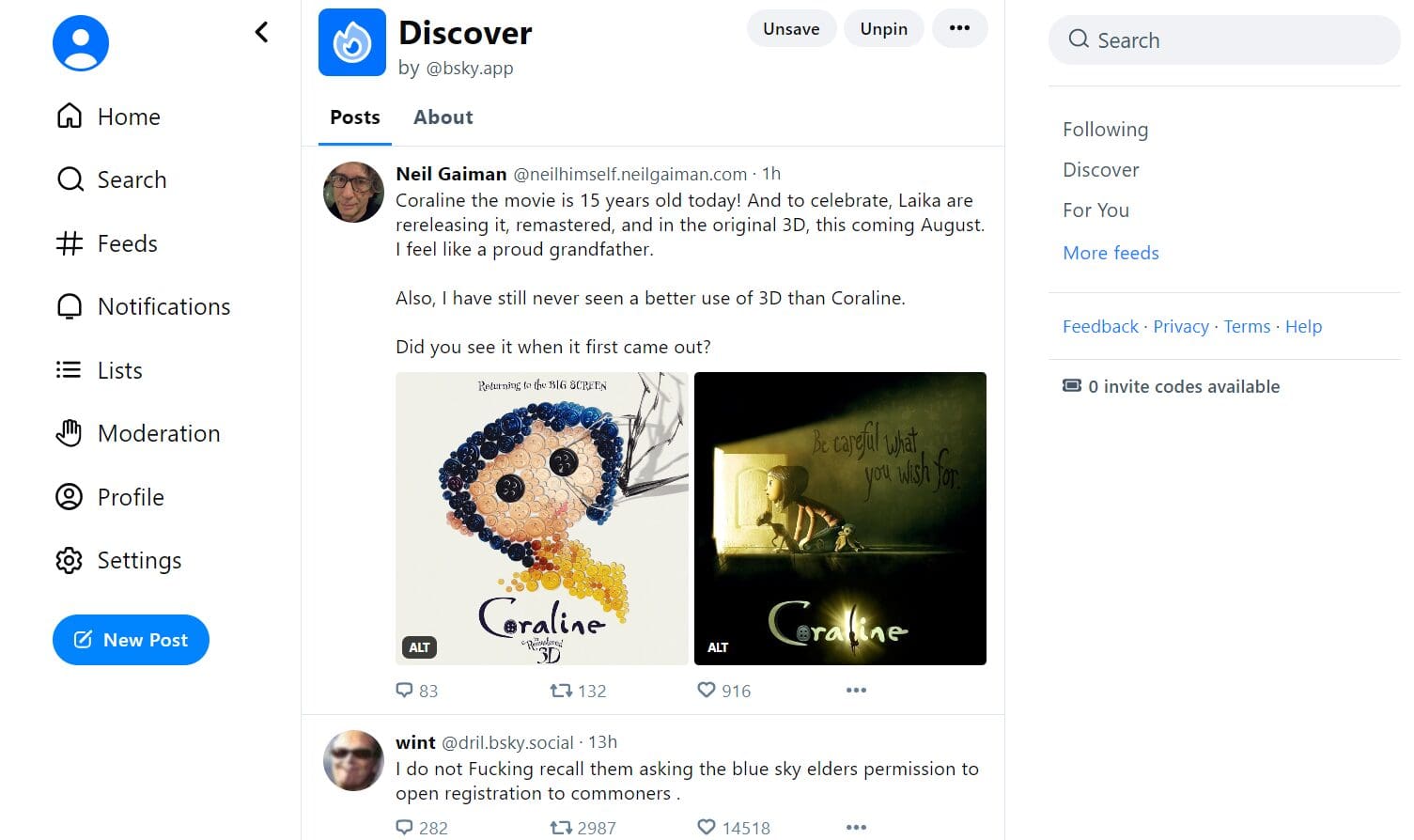 Blue Sky, Twitter’s Rival, Now Open to Everyone 1 BlueSky - Home
