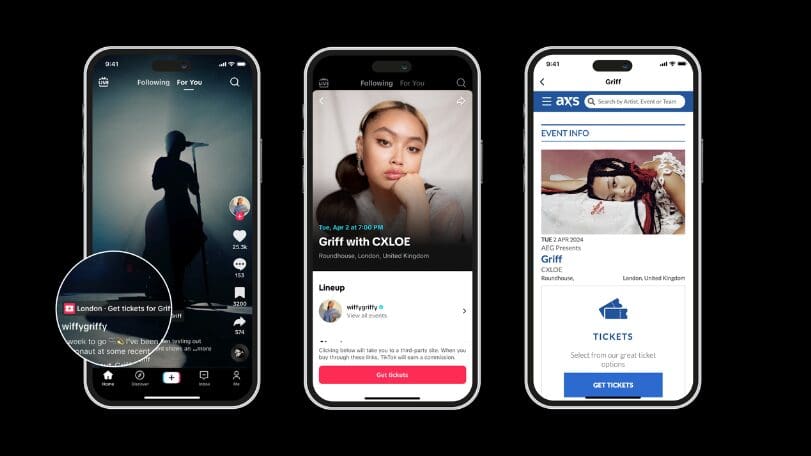 TikTok Partners With AXS for Global Ticketing 1