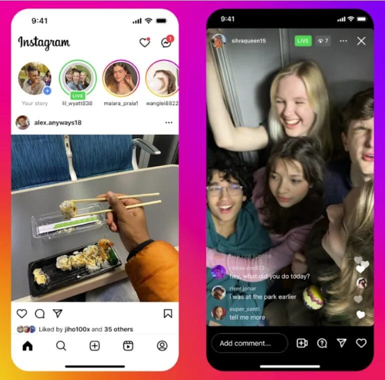 Instagram Adds Exclusive Live Streams for Close Friends 1 instagram live