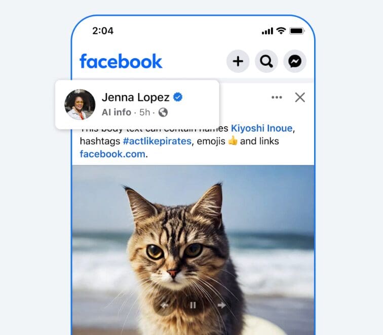 Meta Replaces “Made With AI” With “AI Info” 1