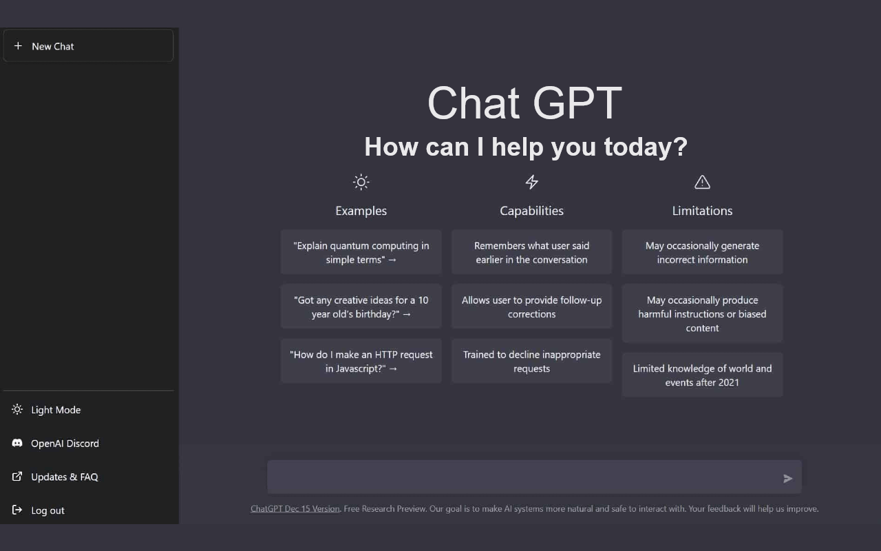 ChatGPT Interface for Customer Interaction