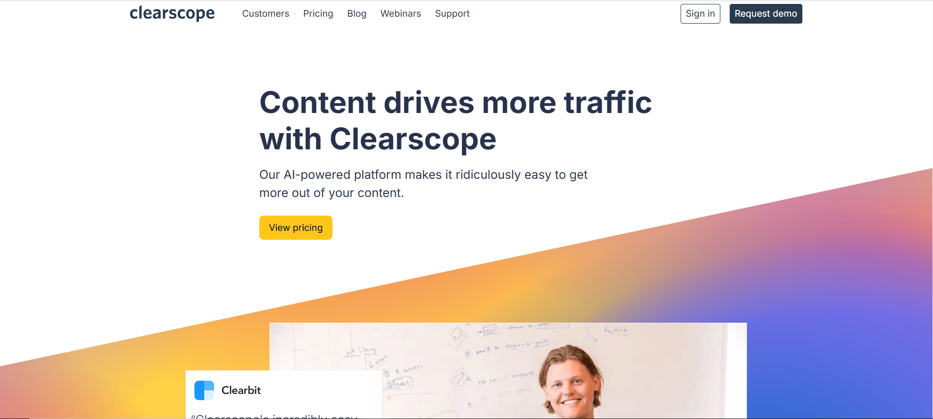Clearscope SEO Content Optimization Interface