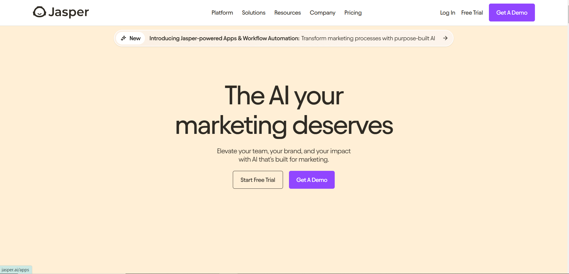 Jasper.ai Content Generation Interface