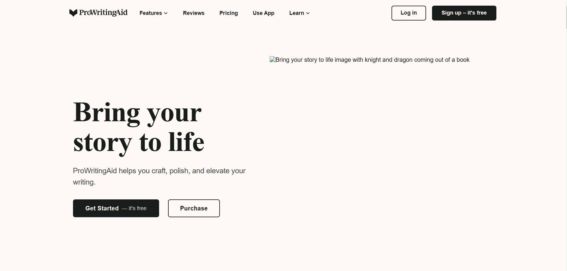 prowritingaid grammar and style checker interface