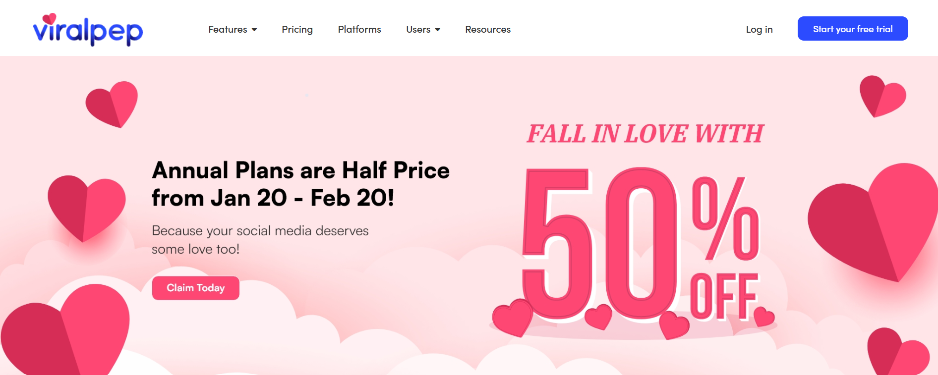 Viralpep's Landing Page