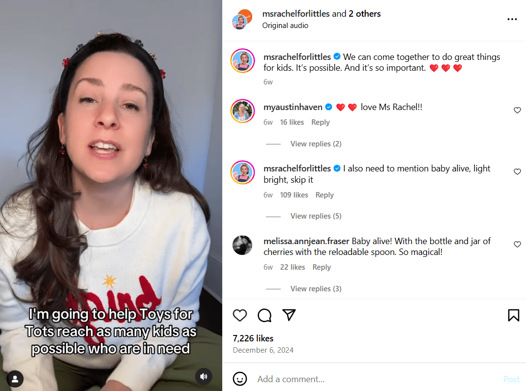 Snapshot of UGC Content on Instagram