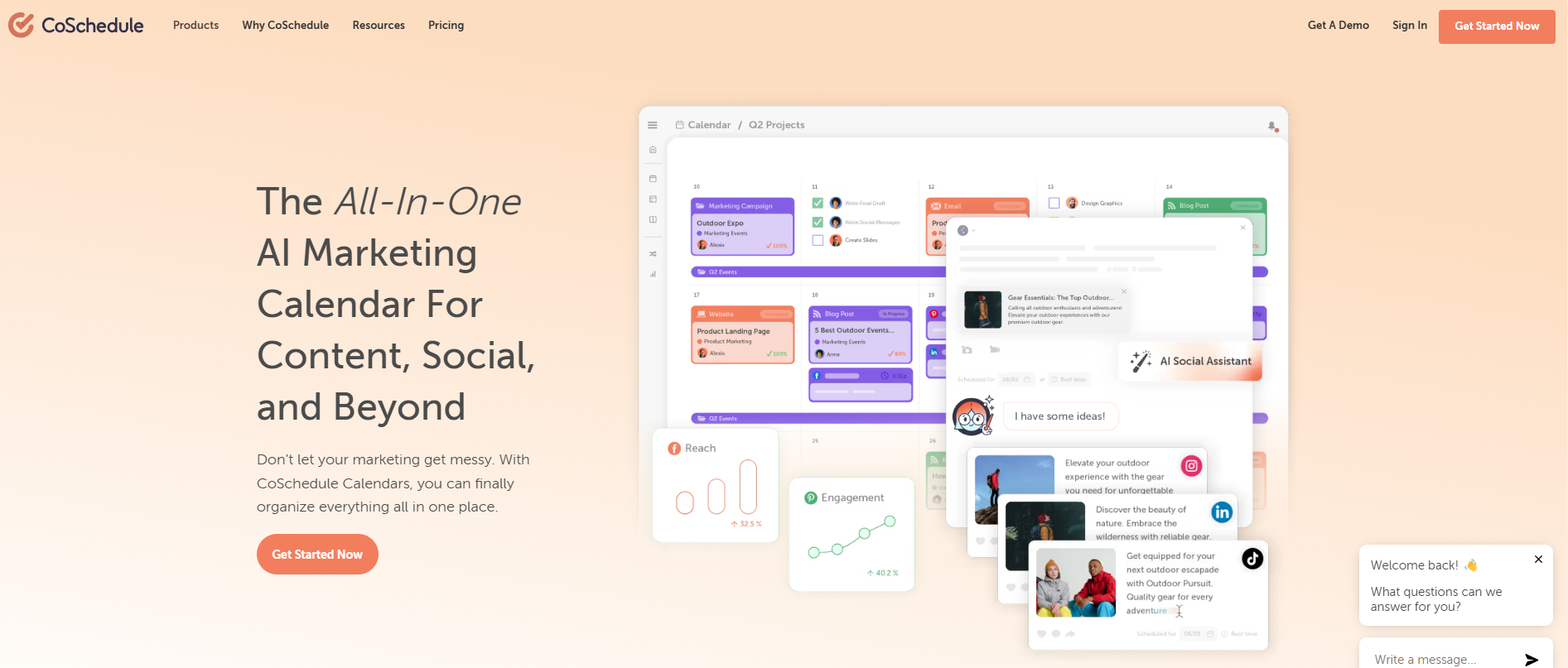 CoSchedule’s Webpage