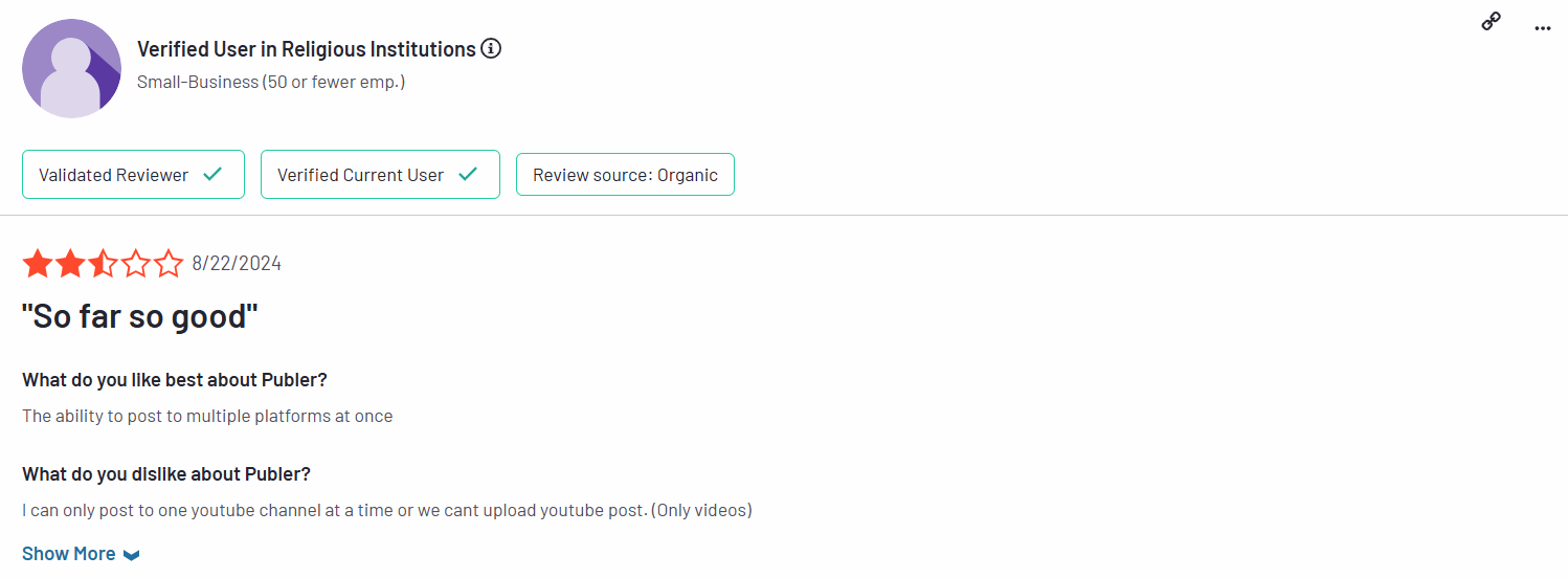 A Review on G2 for Publer
