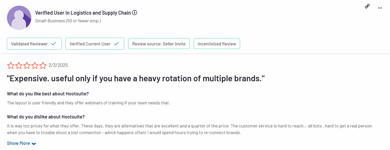 A User Commented About Buffer’s Glitches