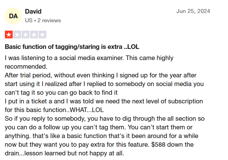 An Agorapulse Review on TrustPilot