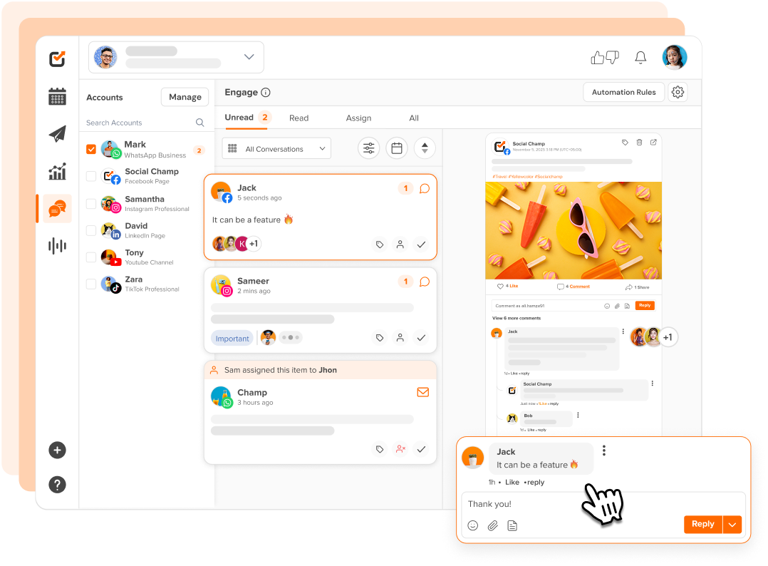 Social Inbox Integration