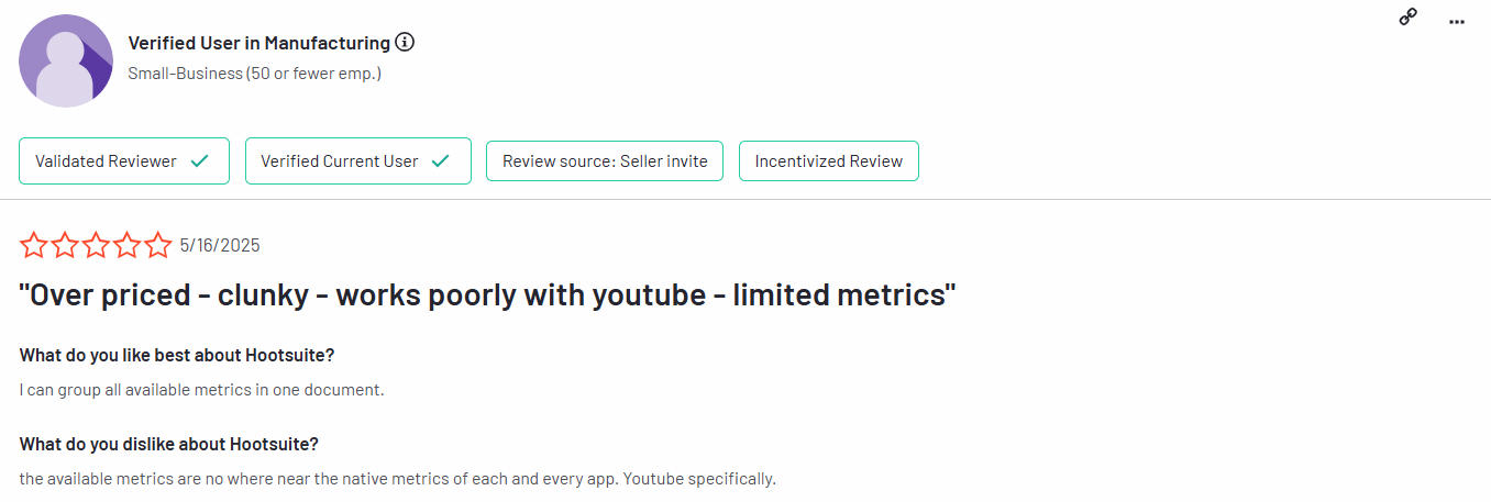 A Review of Hootsuite on G2