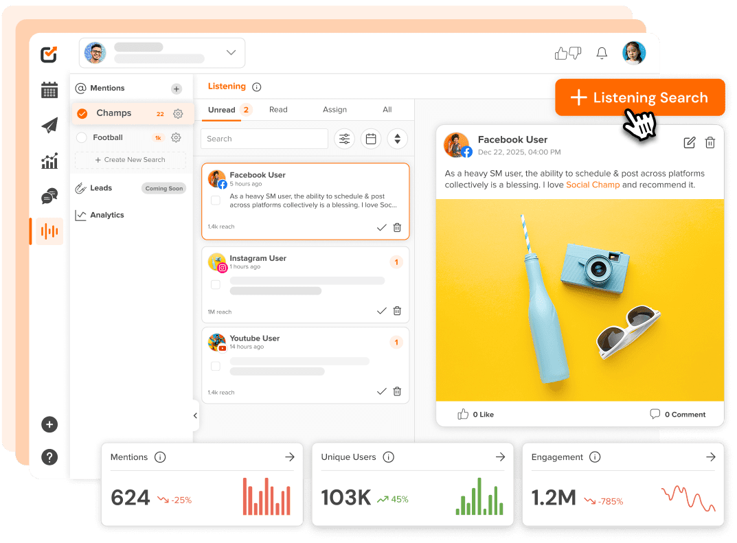 Powerful Social Listening & Insights