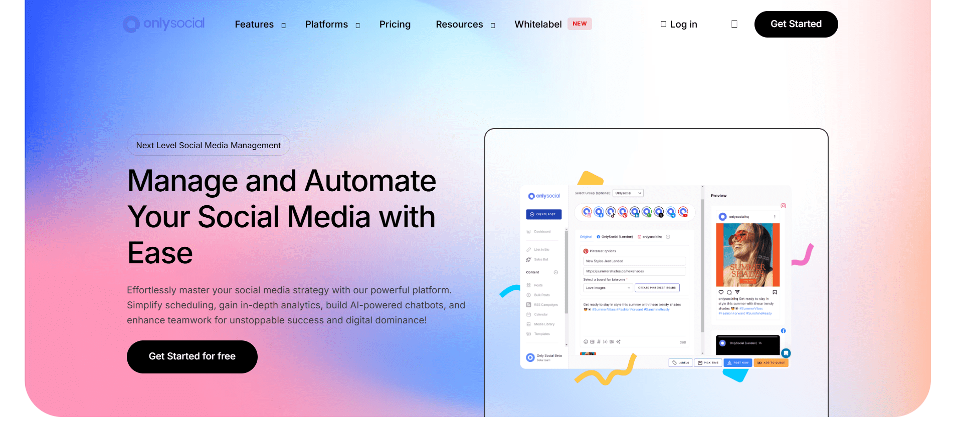 OnlySocial's Homepage