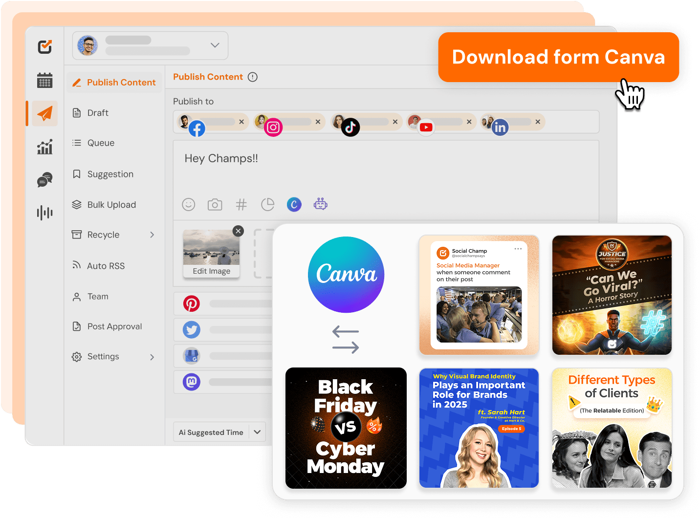Design & Publish Without Leaving Social Champ