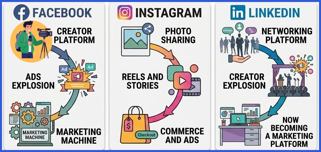 social media platforms timeline