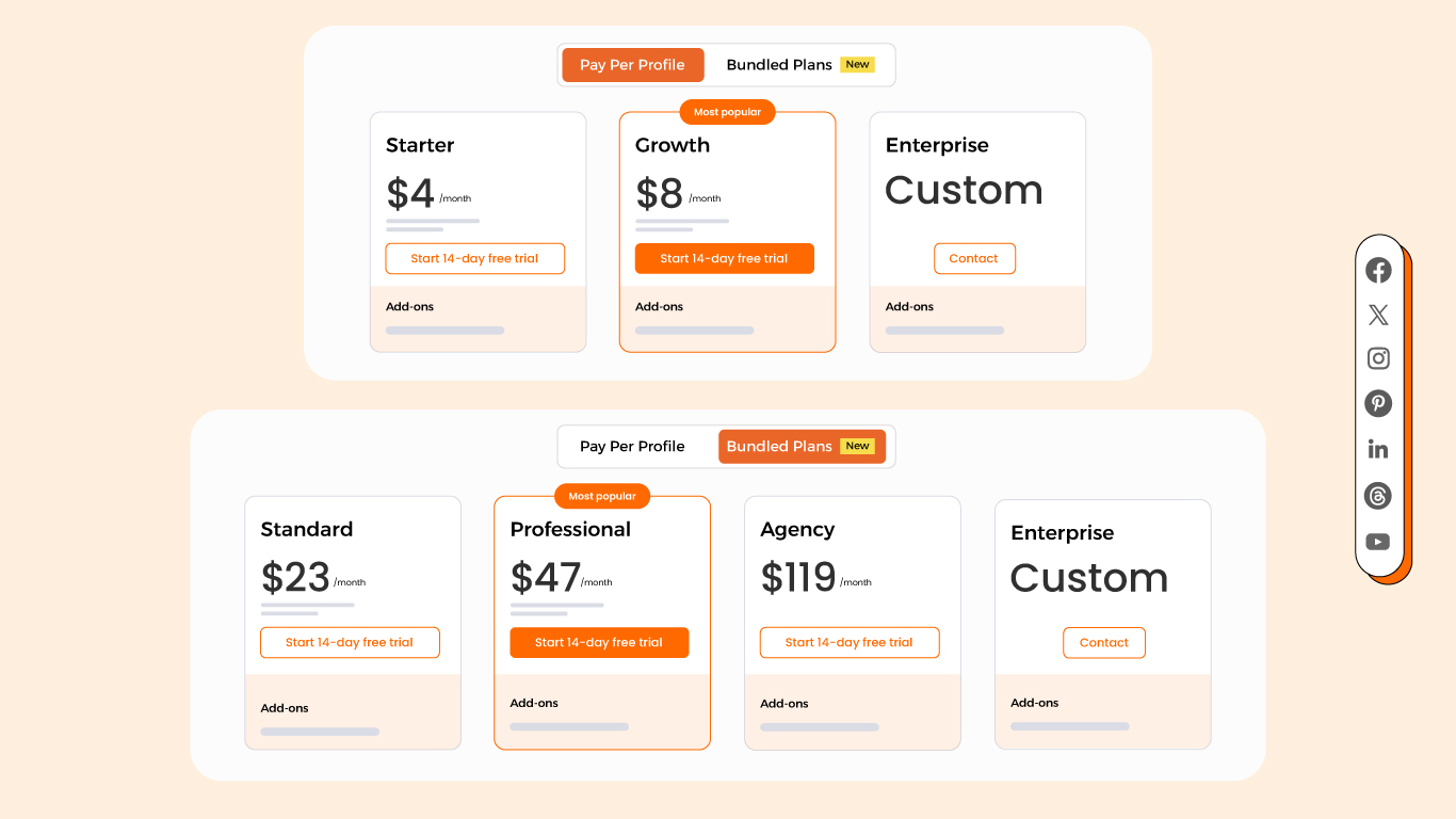 Social Champ's Pricing