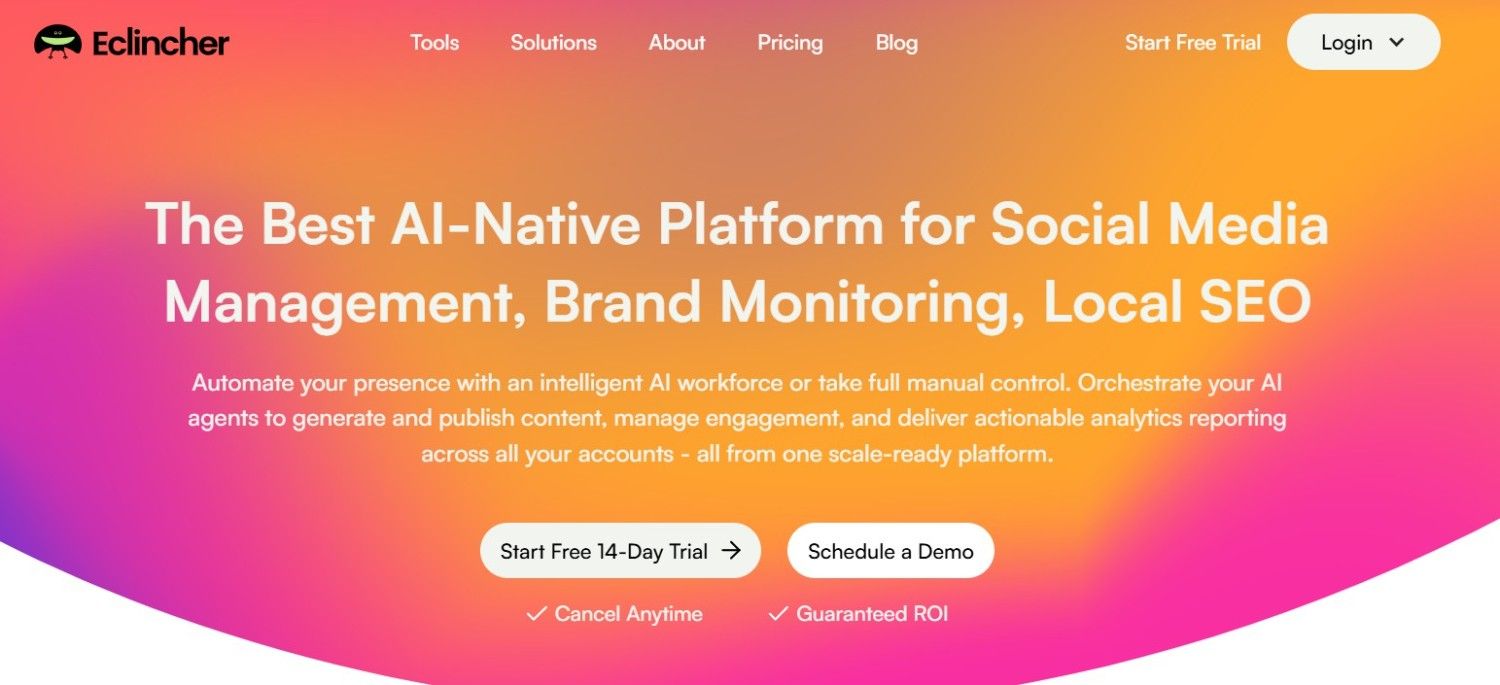 eClincher's Landing Page