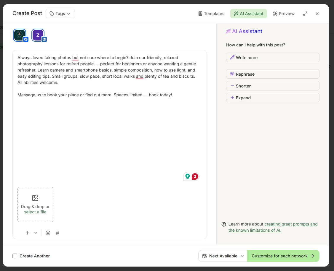 Buffer’s AI Assistant
