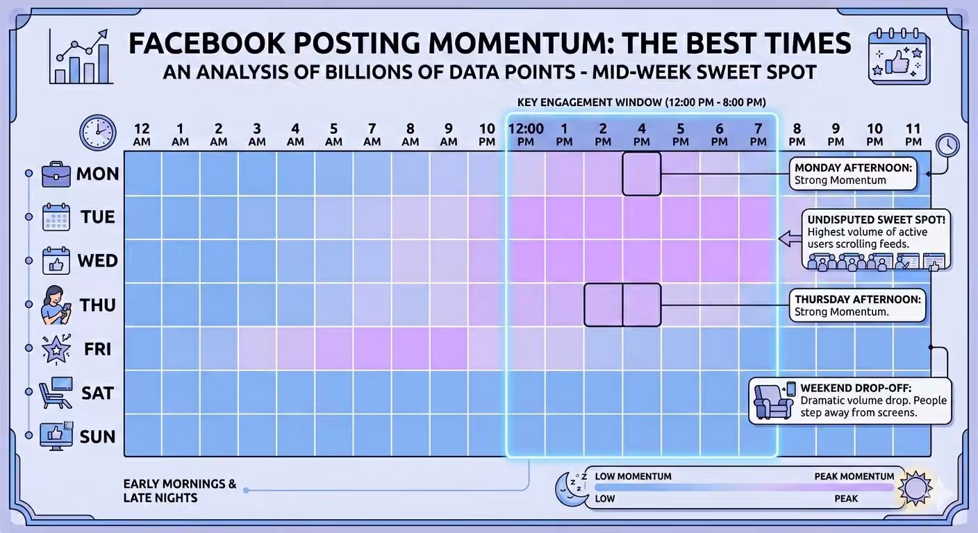 Infographic for the Best Time to Post's Global Overview