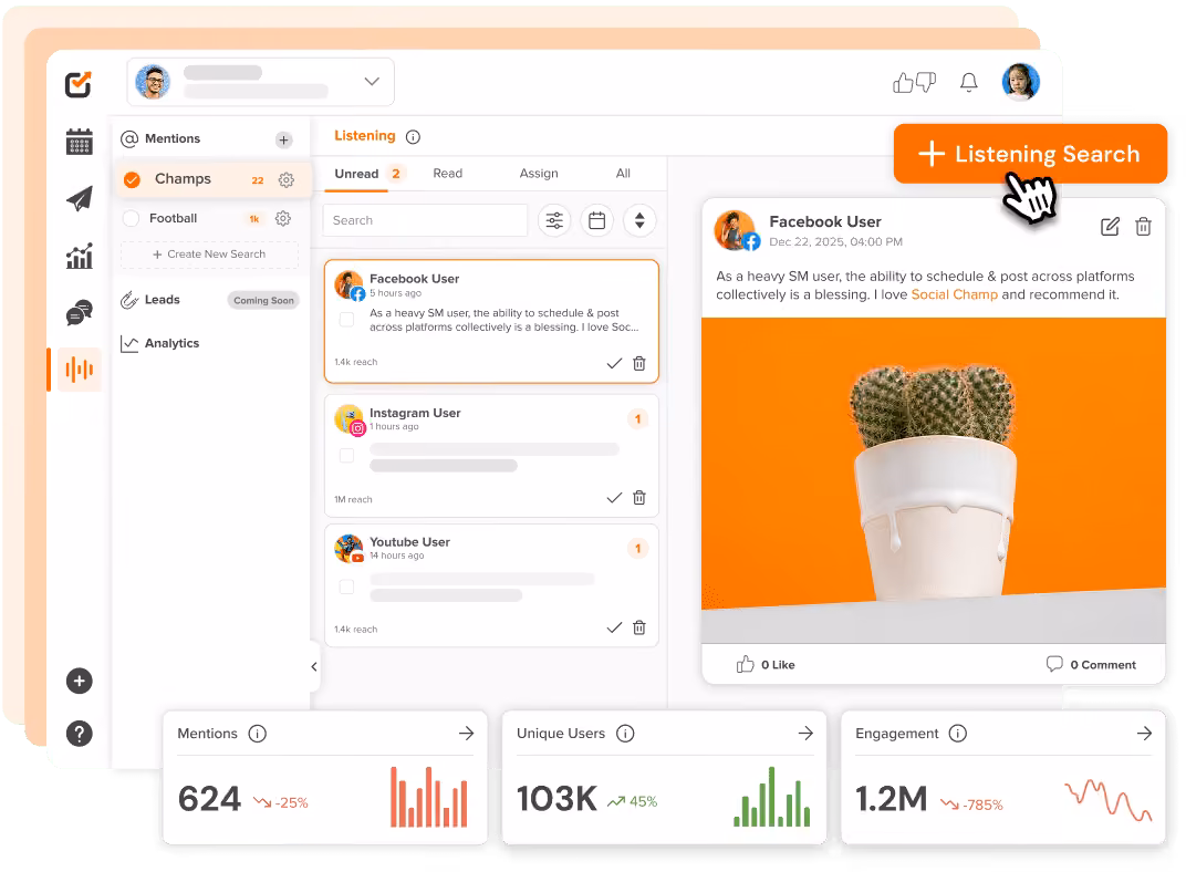 Track Mentions With Social Listening