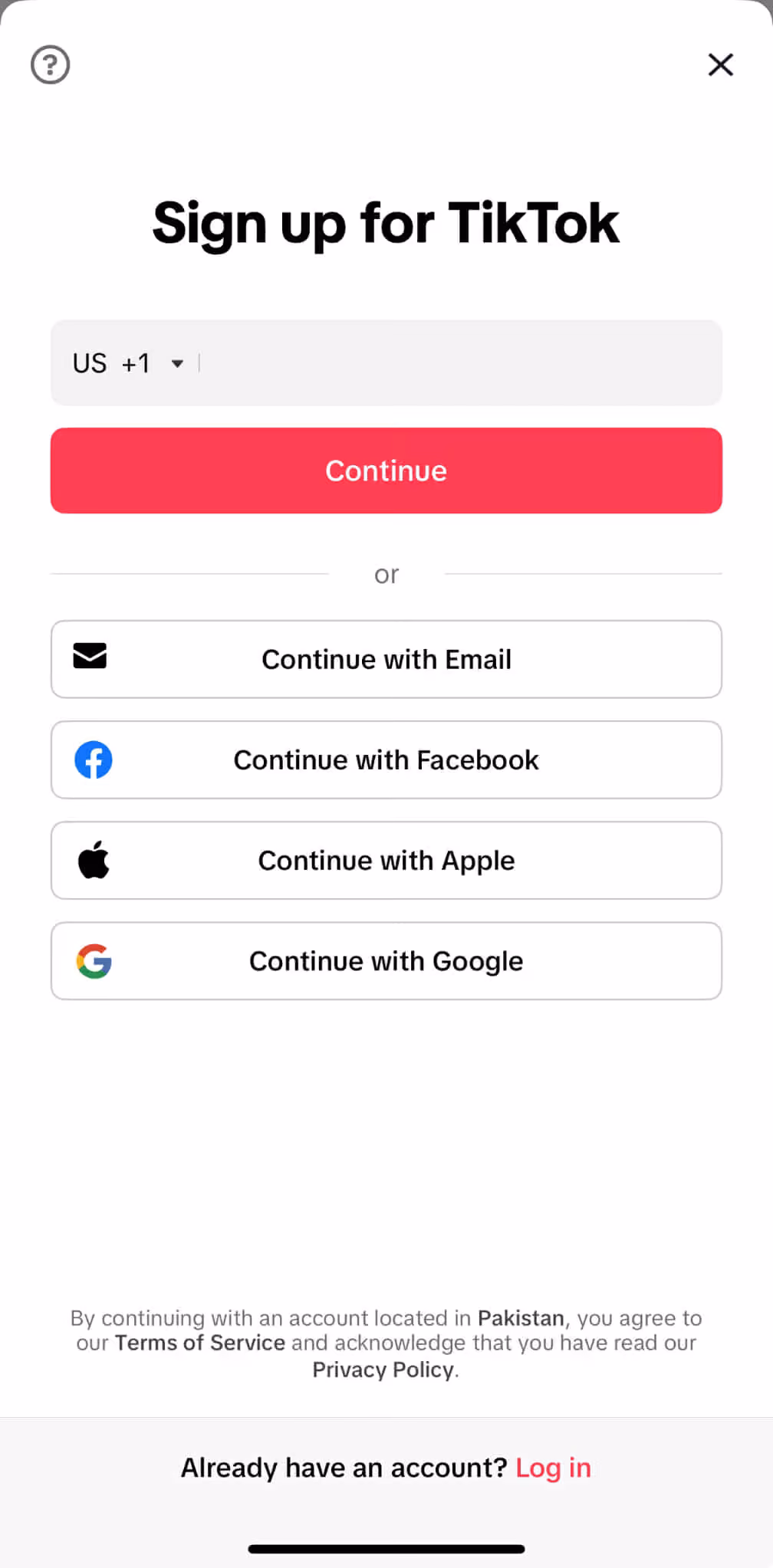 Login to your TikTok App