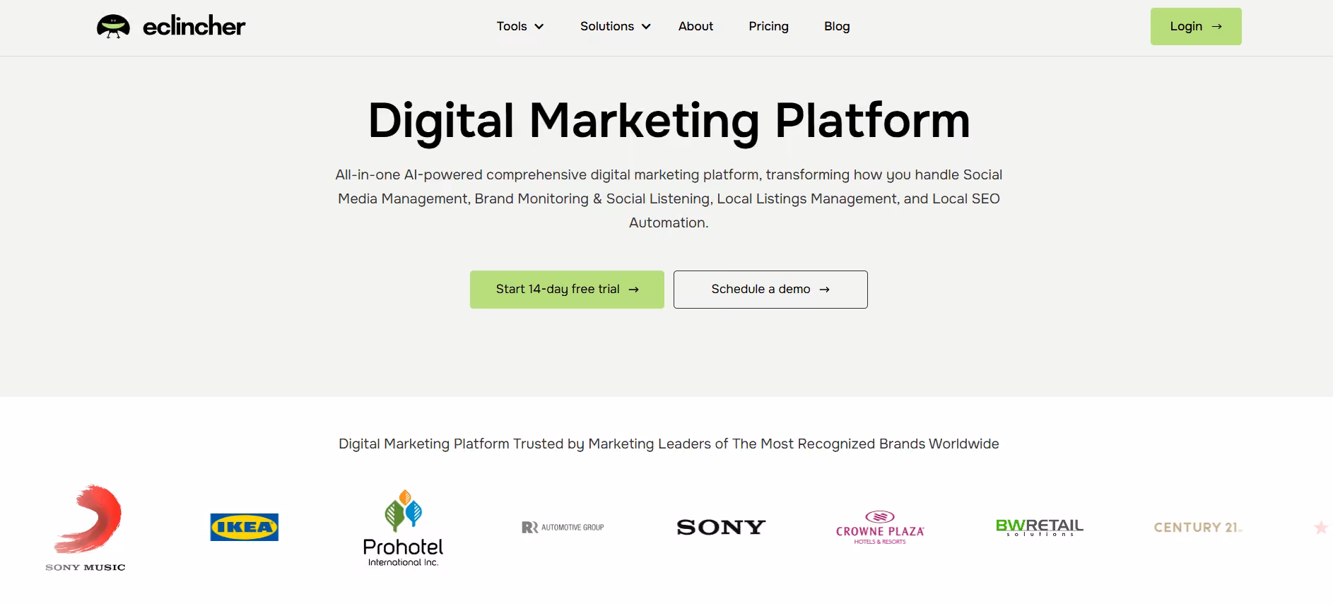 9 Reliable Social Media Management Platforms to Enhance ROI in 2026 10 eclincher home page