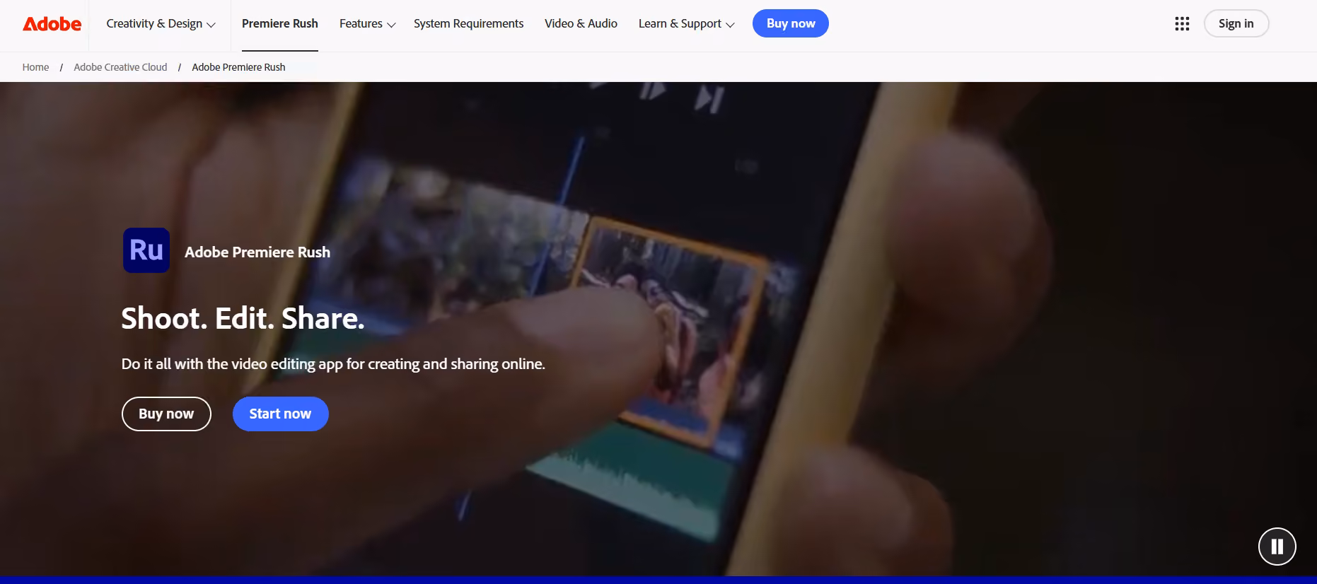 35 Best TikTok Tools to Grow Faster in 2026 (With Pro Tips) 7 Adobe Premiere Rush’s Landing Page