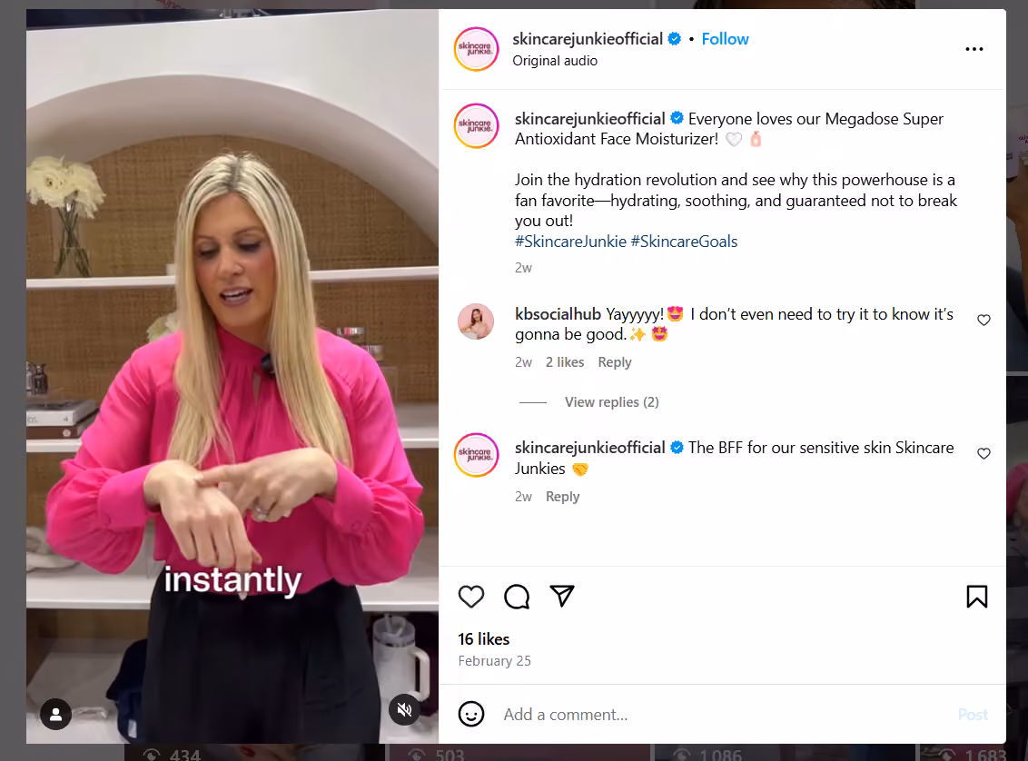 Video Marketing Strategy: 10 Proven Steps to Win in 2026 5 A Skincare Brand Posting a Video of Product Demo