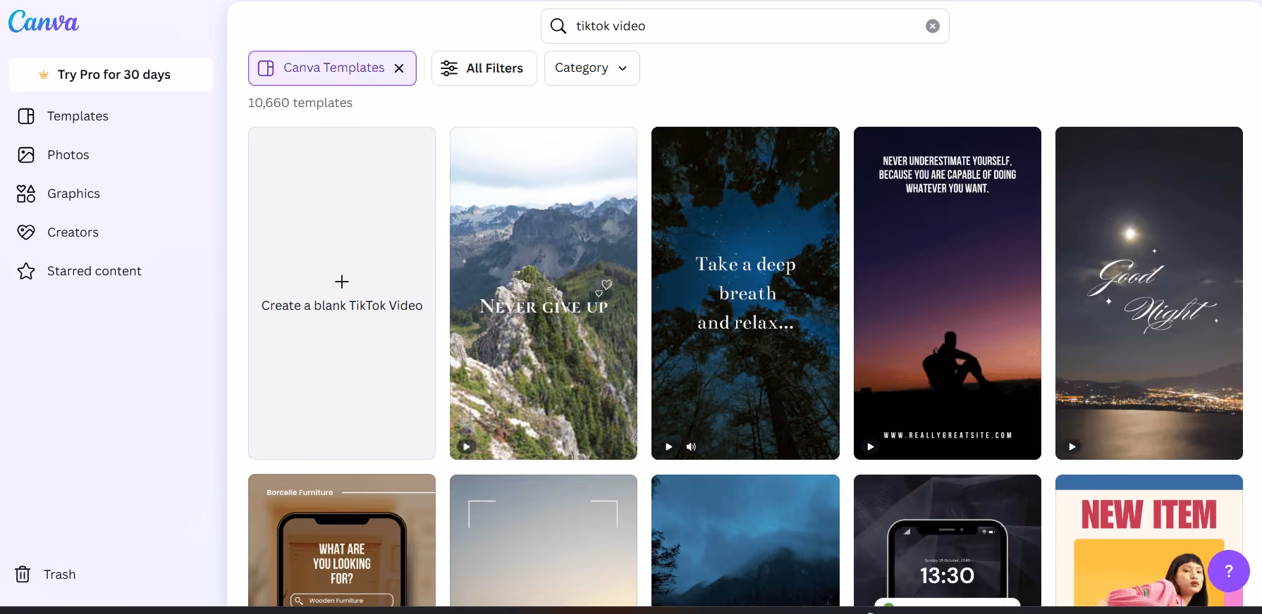 35 Best TikTok Tools to Grow Faster in 2026 (With Pro Tips) 5 Canva’s Dashboard