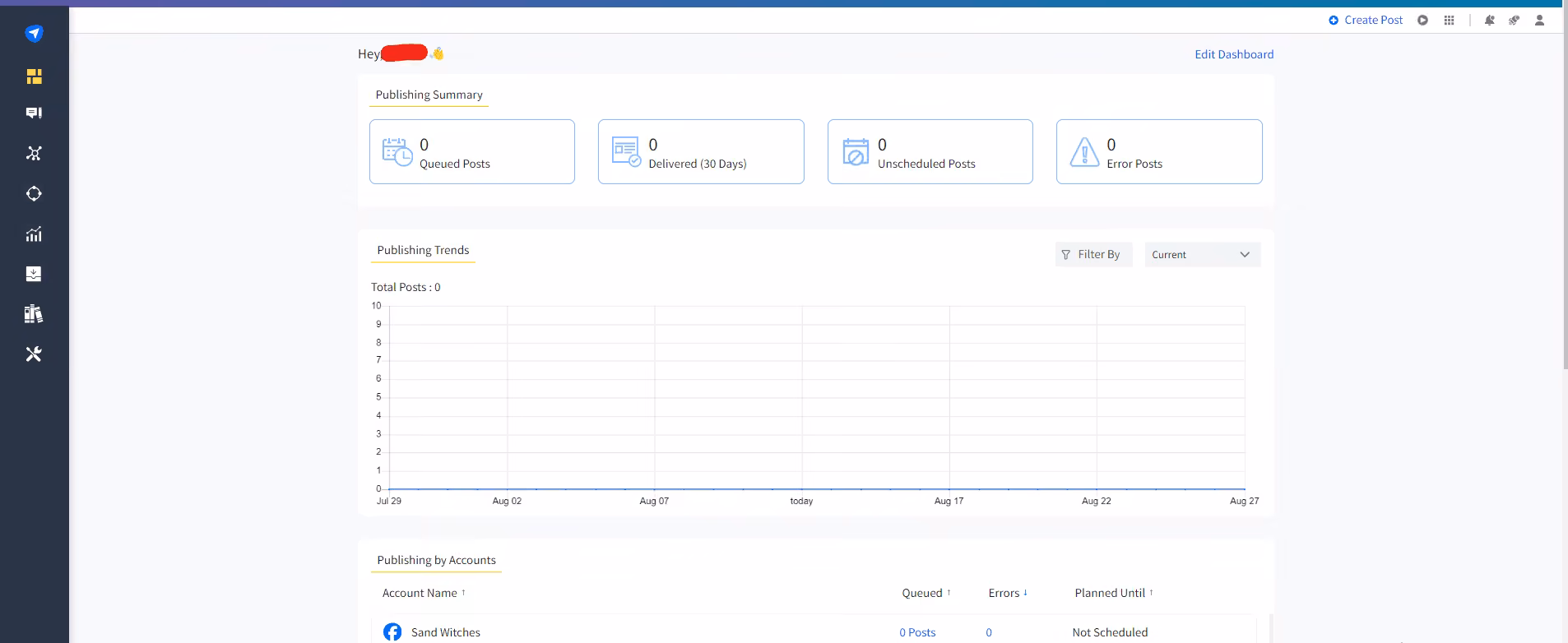 SocialPilot’s Dashboard