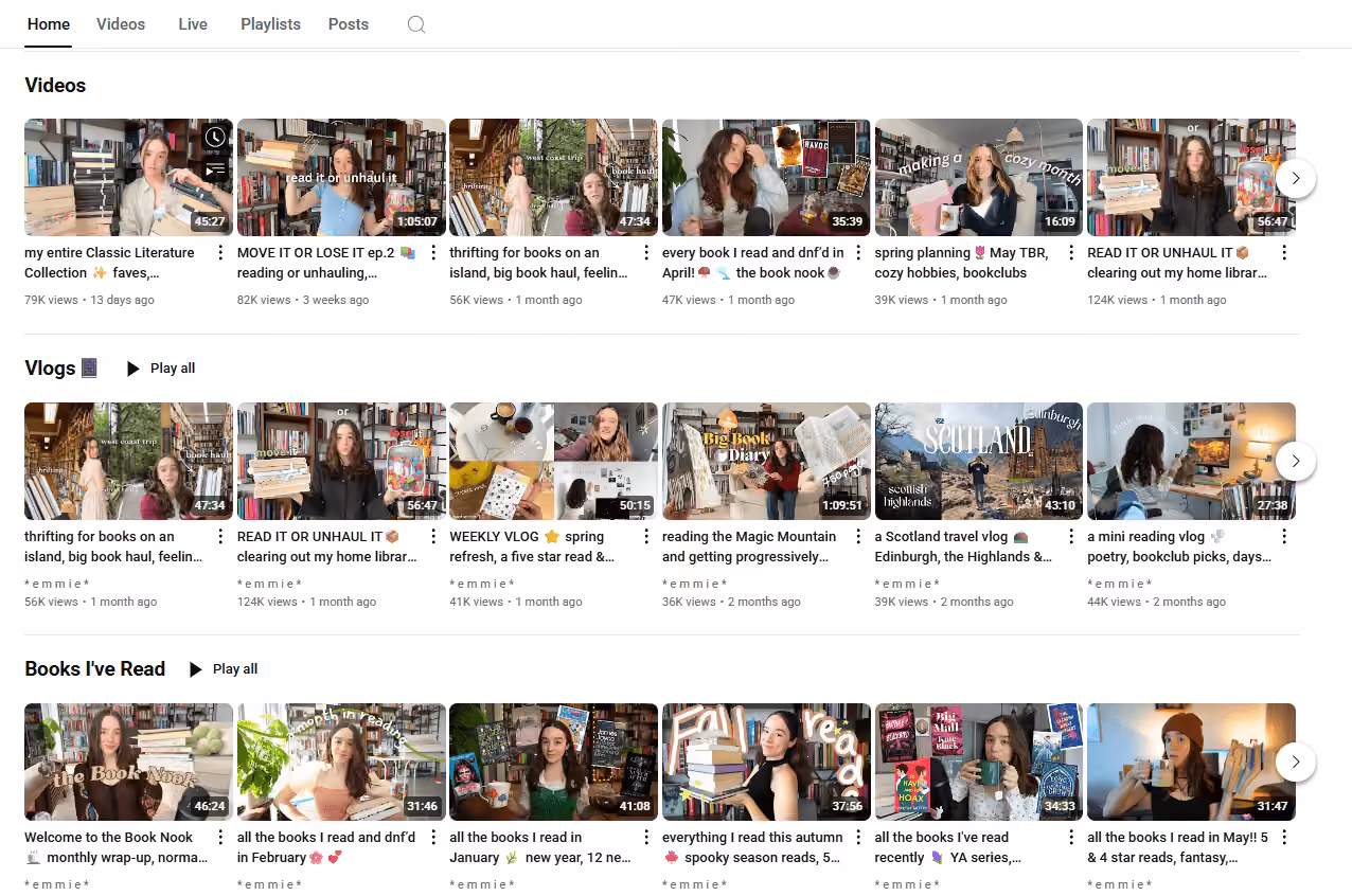 30 YouTube Hacks to Boost Your Channel in 2026 8 Example of a Homepage of a YouTube Channel